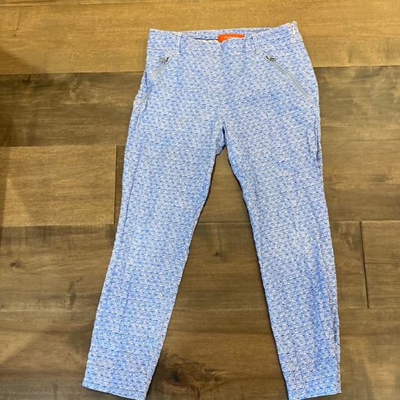 Anthropologie cropped pants, seashell pattern - Picture 2 of 5